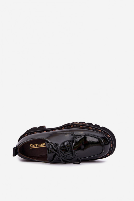 Leren damesloafers Klocke Artiker 59C0279 zwart