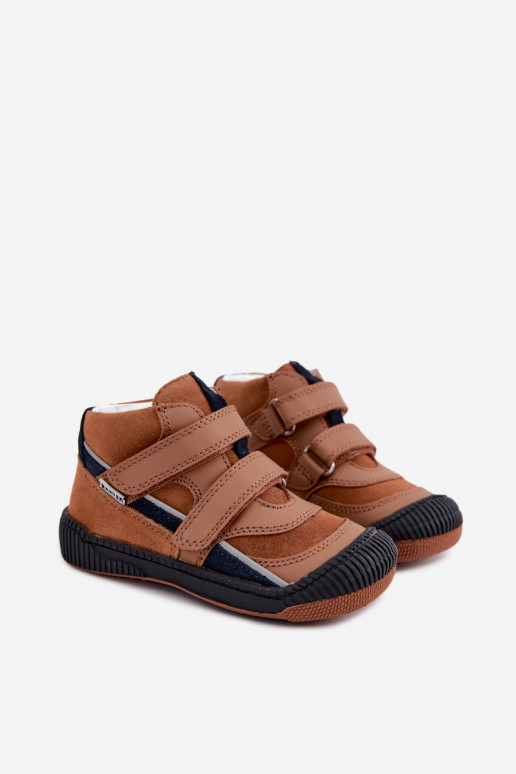 Bruine leren kinderschoenen Bartek 8631673