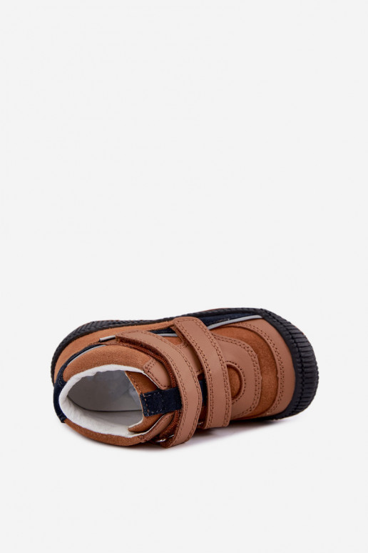 Bruine leren kinderschoenen Bartek 8631673