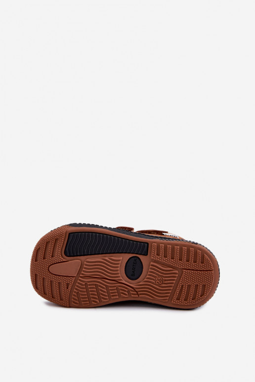 Bruine leren kinderschoenen Bartek 8631673
