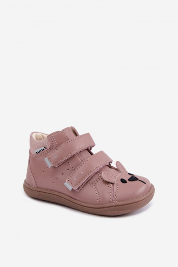 Roze leren Barefoot kinderschoenen Bartek 8631985
