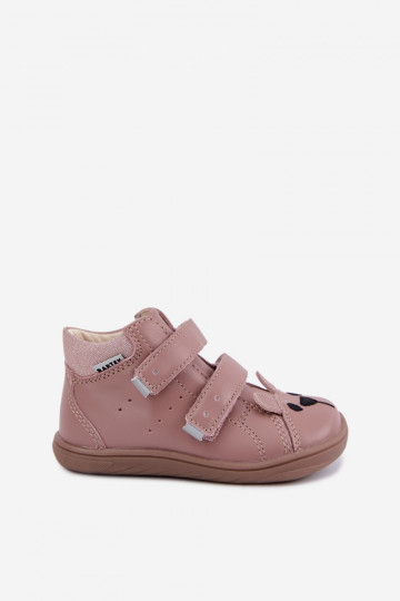 Roze leren Barefoot kinderschoenen Bartek 8631985 2