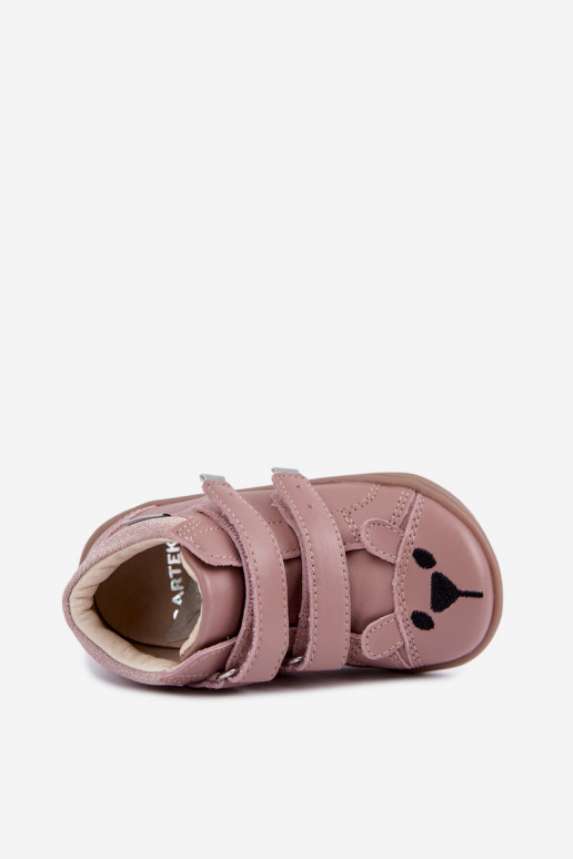 Roze leren Barefoot kinderschoenen Bartek 8631985