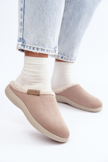 Dames slippers met isolatie Inblu ET000042 zandkleurig