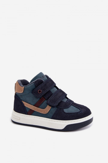 Donkerblauwe jongens sneakers Bartek 8801216