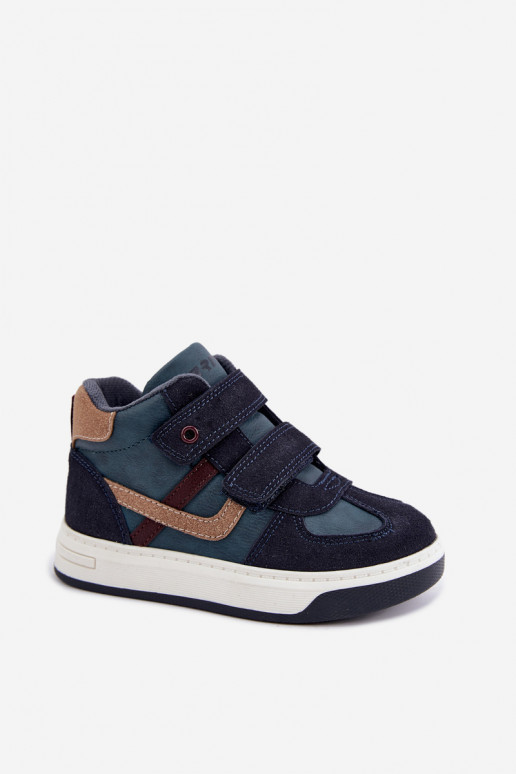 Donkerblauwe jongens sneakers Bartek 8801216