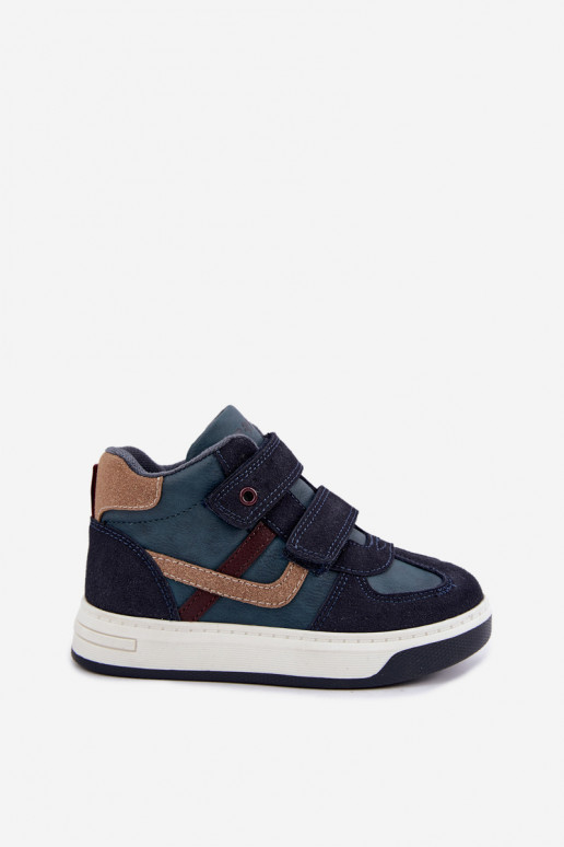Donkerblauwe jongens sneakers Bartek 8801216