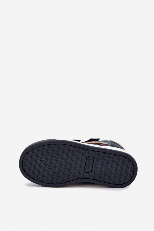 Donkerblauwe jongens sneakers Bartek 8801216
