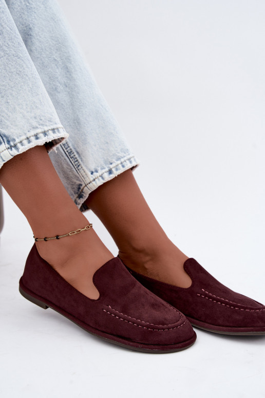 Dames mocassins in bordeaux kleur Mireliah