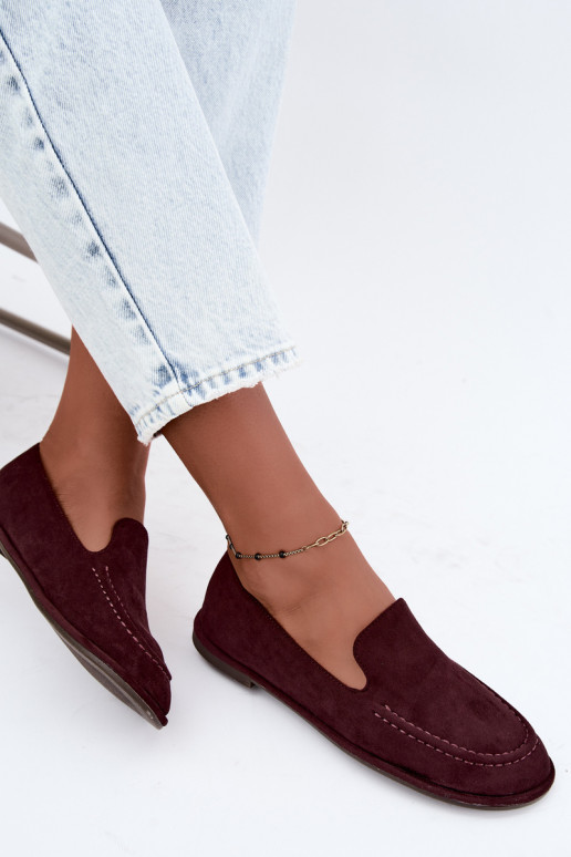 Dames mocassins in bordeaux kleur Mireliah