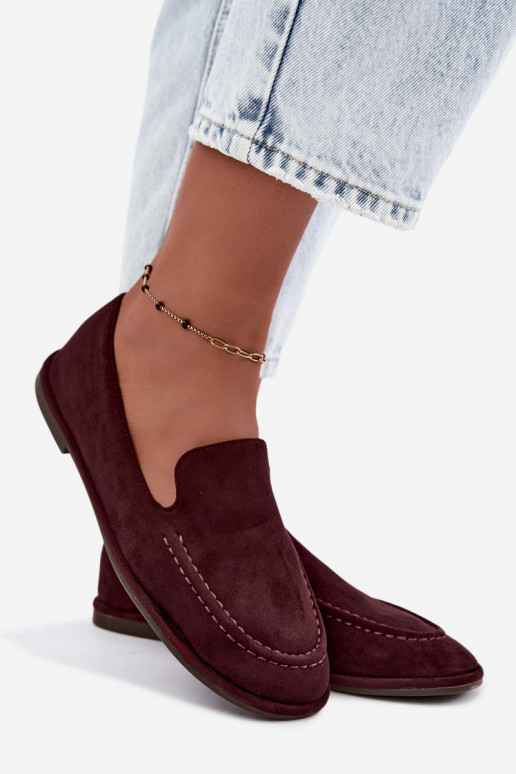Dames mocassins in bordeaux kleur Mireliah