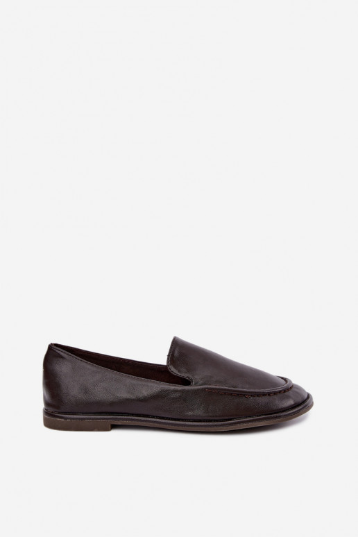 Dames mocassins in chocolade kleur Mireliah