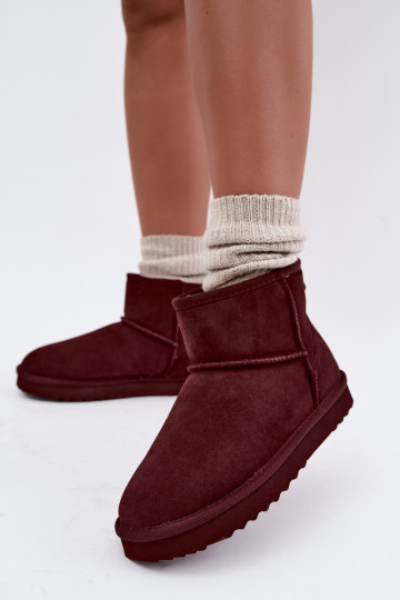 Warme sneeuwlaarzen van faux suede met bont aan de binnenkant in zwart Amandine 2