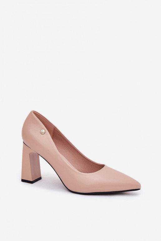 Elegante stijl hakken Vinceza 62221 zandkleur