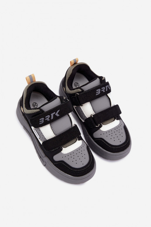 Sneakers voor jongens Bartek 8700210 in zwart en grijs