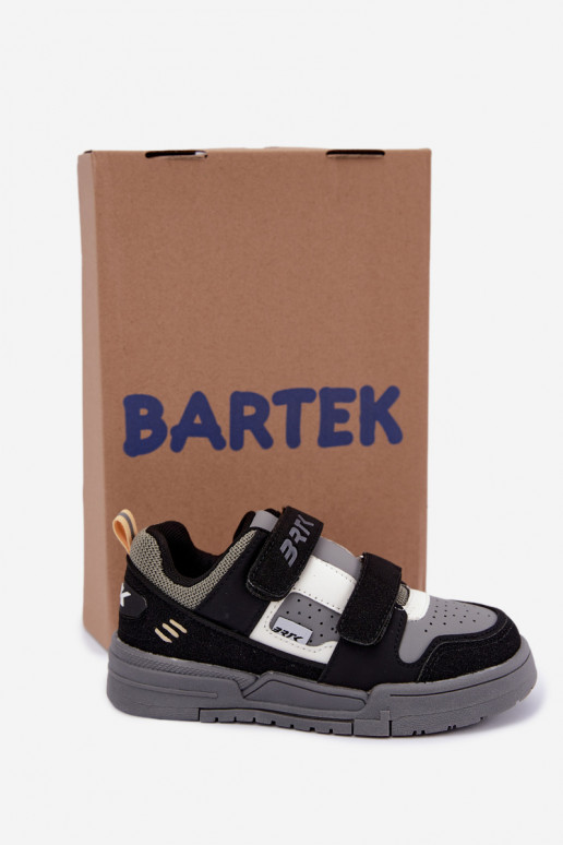 Sneakers voor jongens Bartek 8700210 in zwart en grijs
