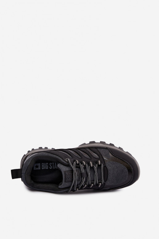 Heren Big Star UU174240 wandelschoenen in zwart