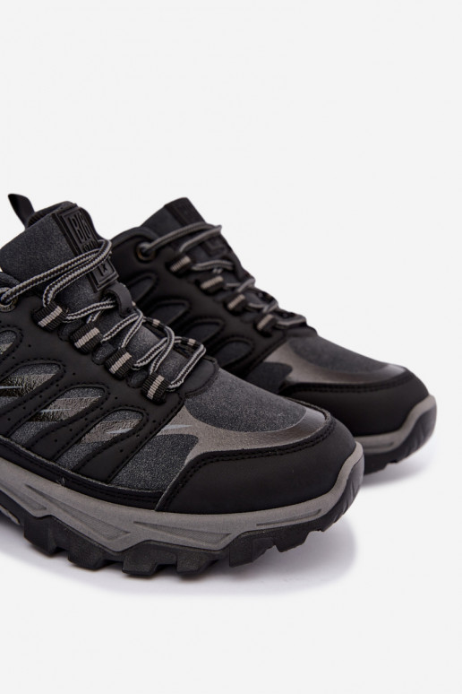 Heren Big Star UU174240 wandelschoenen in zwart