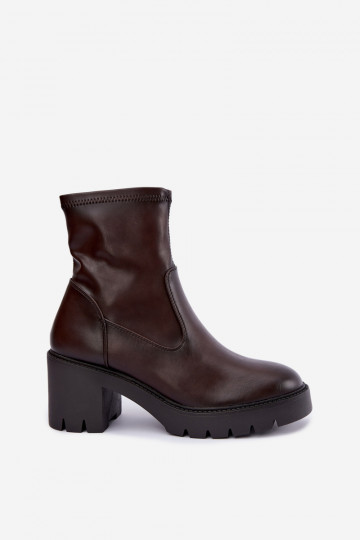 Klocke geïsoleerde enkellaarsjes Vinceza 58672 chocolade 2