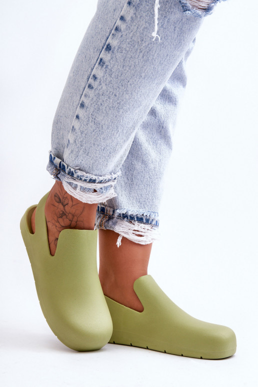 Groene rubberen slippers Meriko