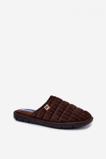 Bruine heren slippers Inblu 91000034