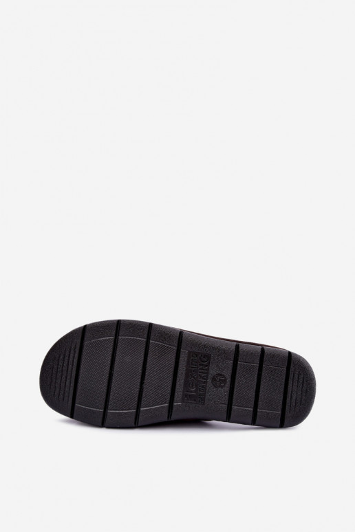 Bruine heren slippers Inblu 91000034