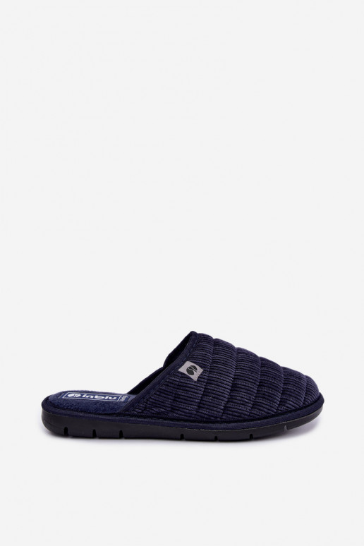 Donkerblauwe heren slippers Inblu 91000034