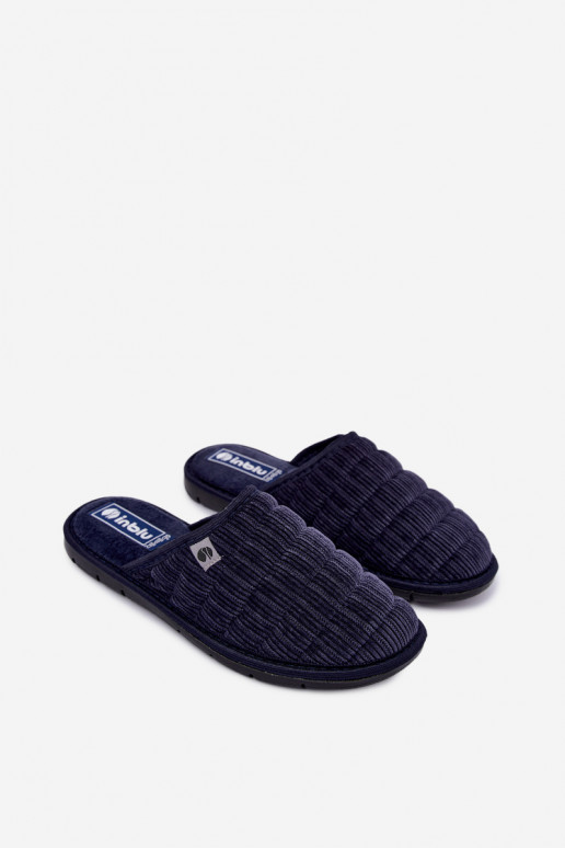 Donkerblauwe heren slippers Inblu 91000034