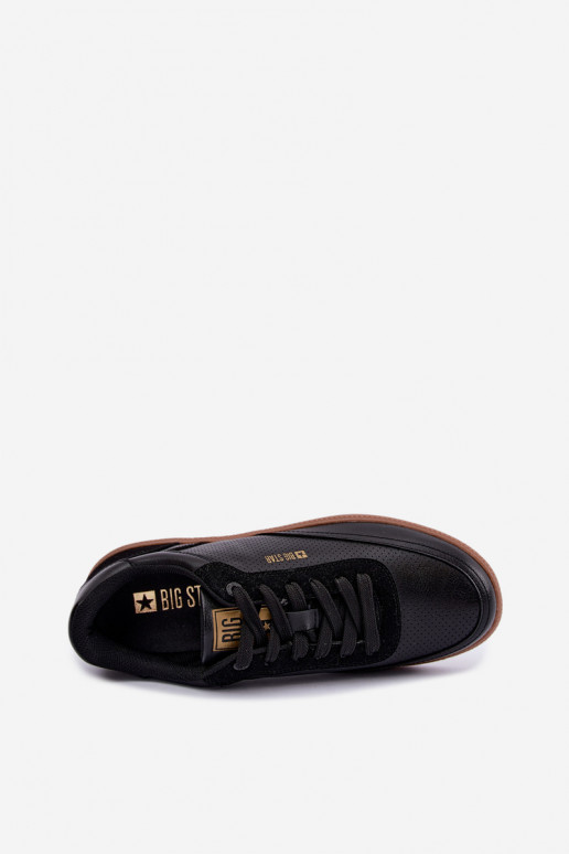 Zwarte heren sneakers Big Star UU174045
