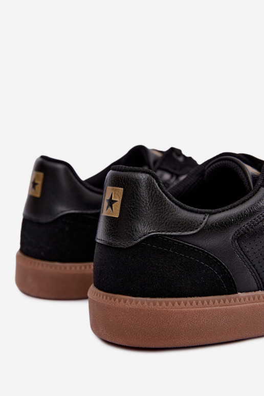 Zwarte heren sneakers Big Star UU174045