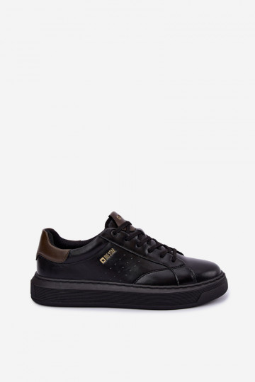 Zwarte heren sneakers met platform Big Star UU174291 2