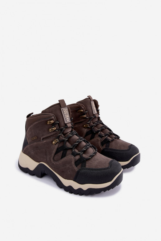 Donkerbruine heren trekkinglaarzen Big Star UU174183 HI-Poly System