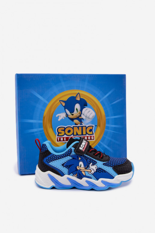 Jongens sneakers Sonic met glinsterende zool 8702946 in donkerblauw