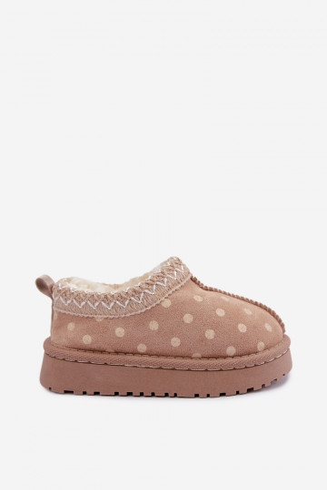 Kindersneeuwlaarzen zandkleur Ysmerine 2