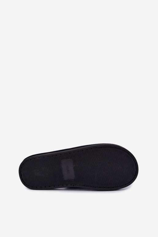 heren huisslippers in donkerblauw Dervan