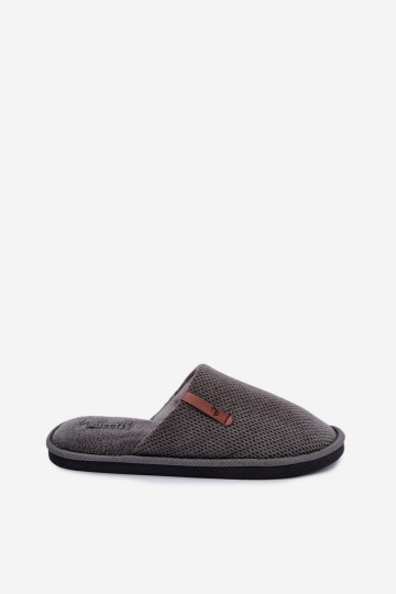 heren huisslippers in grijs Dervan 2