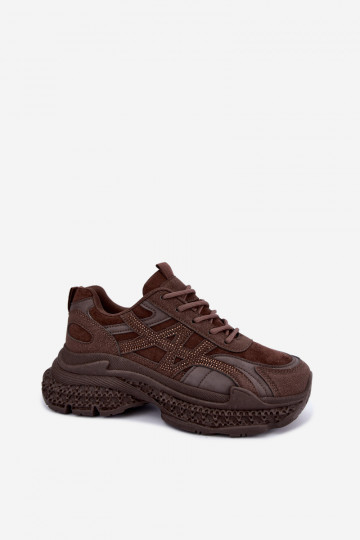 Sneakers model schoenen Dames Met Decoratie CzekoladoIne Amselle