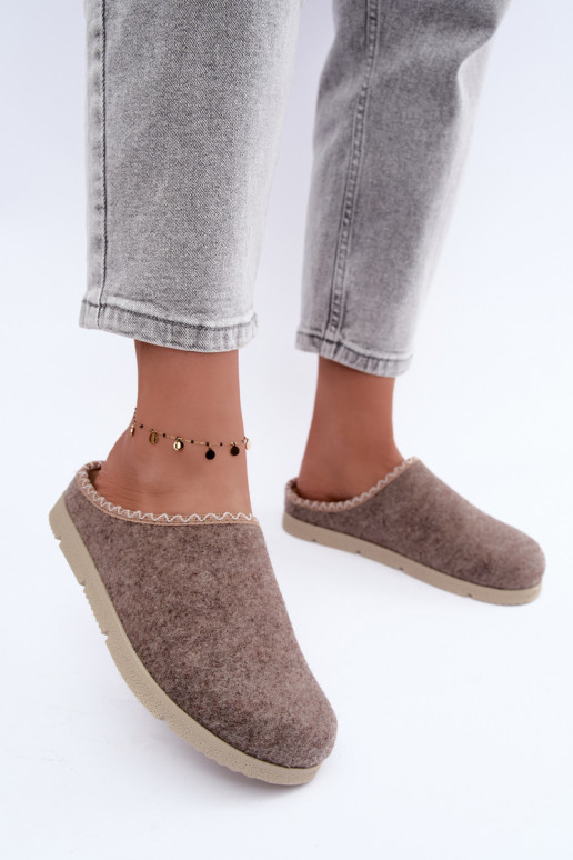 Dameshuisslippers Inblu BS000009 zandkleurig
