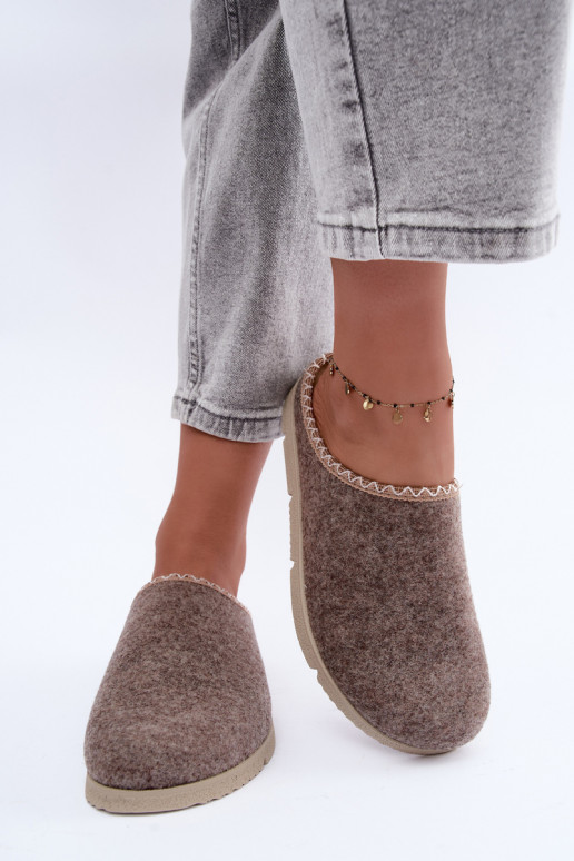 Dameshuisslippers Inblu BS000009 zandkleurig