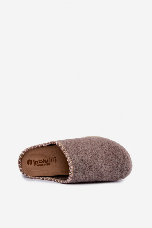 Dameshuisslippers Inblu BS000009 zandkleurig