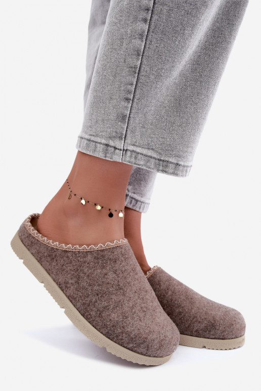 Dameshuisslippers Inblu BS000009 zandkleurig