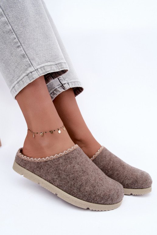 Dameshuisslippers Inblu BS000009 zandkleurig