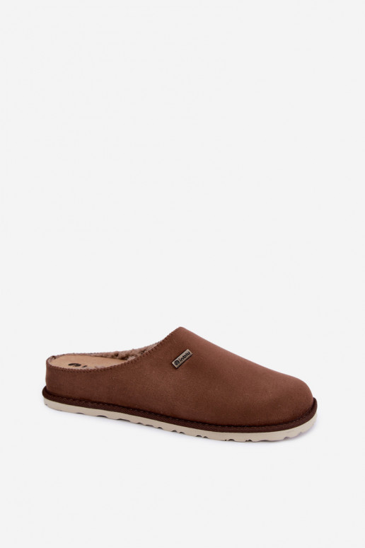Dameshuisslippers Inblu CS000034 donkerbruin