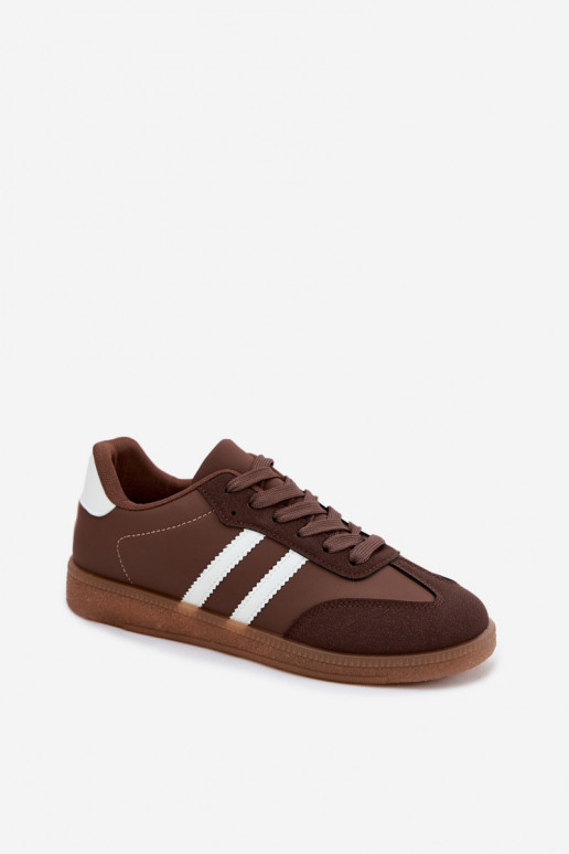 Dames sneakers in chocoladekleur Seabell