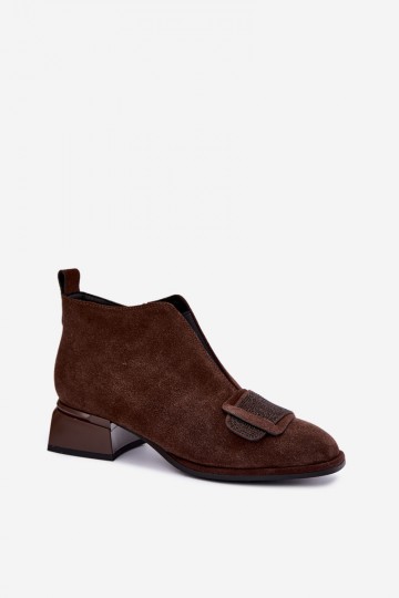geïsoleerde laarzen van faux suede Klocke Artiker 59C0106 in bruin