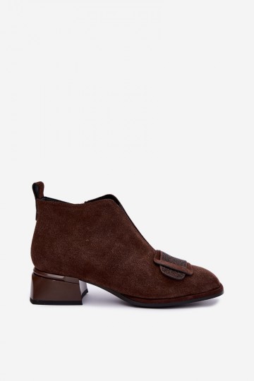 geïsoleerde laarzen van faux suede Klocke Artiker 59C0106 in bruin 2