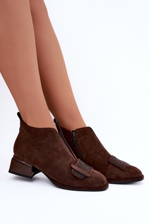 geïsoleerde laarzen van faux suede Klocke Artiker 59C0106 in bruin