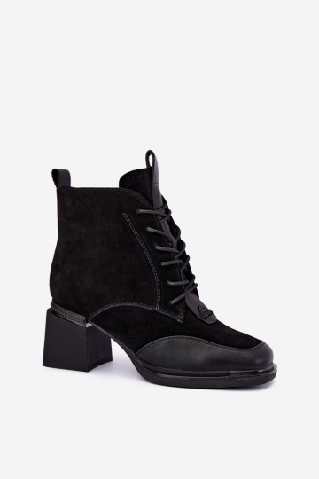 veterschoenen met isolatie van faux suede Artiker 59C0116 in zwart