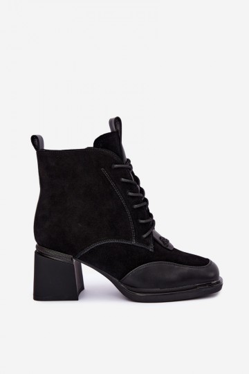 veterschoenen met isolatie van faux suede Artiker 59C0116 in zwart 2