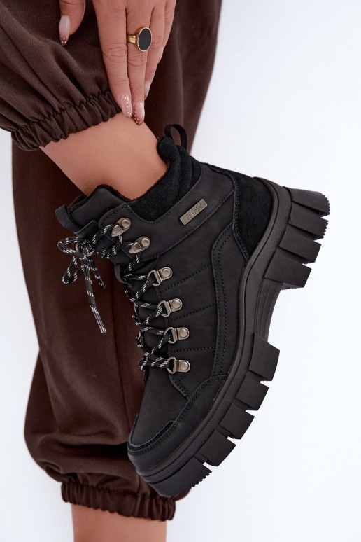 geïsoleerde damesschoenen Lee Cooper LCJ-26-31-4580 in zwart